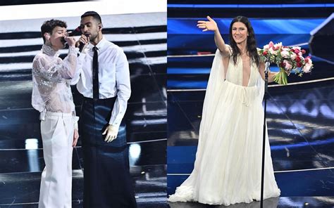 Sanremo 2022: the best outfits and beauty looks from the finale